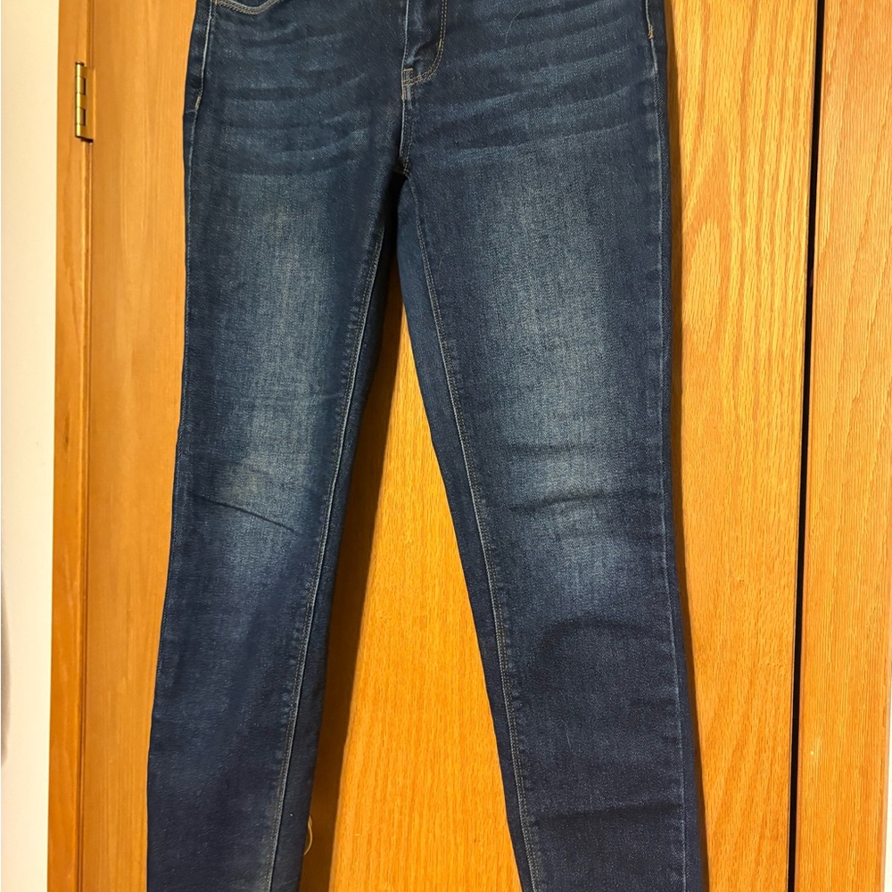 High-Rise Dark Indigo Skinny Jeans for Women